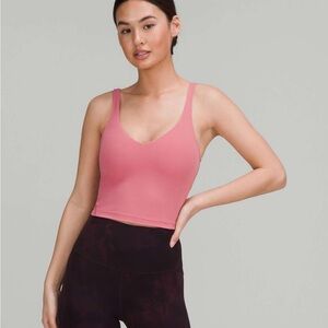 NWT Lululemon Align Cropped Tank - Pink Blossom, Size 6